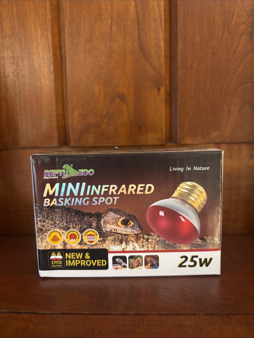Mini Infrared 25W Basking Spot Light - Red